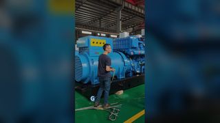 ディーゼル発電機セットの現場積み込み