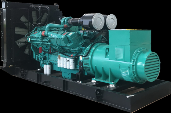 購入 50HZ 40ftの容器のディーゼル発電機メガ無声1500 KVA DGセット online manufacture