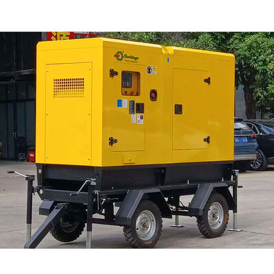 SHX 50KVA 静かなディーゼル発電機 トレーラー付き 高性能メーカー 発電所 家庭用バックアップ電気