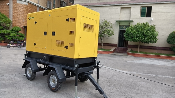 230V 500のキロワットのトレーラーのディーゼル発電機のProtableの可動装置の極度の無声発電所