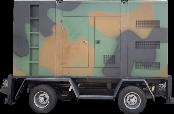 OEM 500kwのトレーラーのディーゼル発電機AC交流発電機防音水によって冷却されるDgは置く